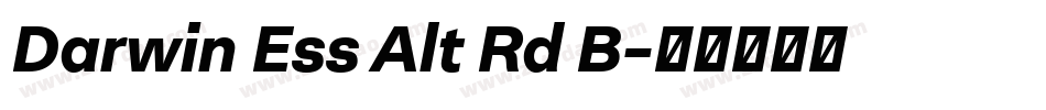 Darwin Ess Alt Rd B字体转换